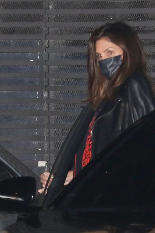 CINDY CRAWFORD Leaves Nobu in Malibu 05/03/2021