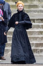 CLAIRE DANES on the Set of The Essex Serpent in London 05/10/2021