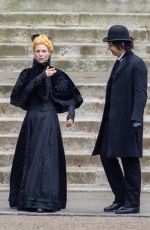 CLAIRE DANES on the Set of The Essex Serpent in London 05/10/2021