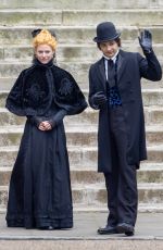 CLAIRE DANES on the Set of The Essex Serpent in London 05/10/2021