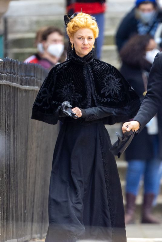 CLAIRE DANES on the Set of The Essex Serpent in London 05/10/2021
