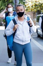 CLARA BUREL Arrives at Her Hotel After Training at Roland Garros 05/29/2021
