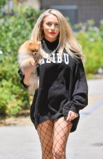 COURTNEY STODDEN Out for Coffee in Palm Springs 05/17/2021