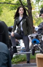 DANIELLE MONE TRUITT and AINSLEY SEIGER on the Set of Law and Order: Organized Crime 05/12/2021