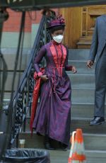 DENEE BENTON on the Set of The Gilded Age in New York 05/24/2021