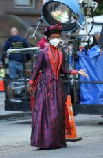 DENEE BENTON on the Set of The Gilded Age in New York 05/24/2021