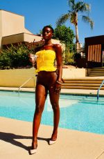 DIARRA SYLLA in Bikini at a Pool in Palm Springs 05/11/2021