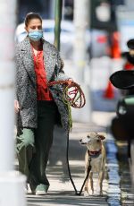 DREW BARRYMORE Out with Her Dog in New York 05/17/2021