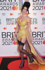 DUA LIPA at 2021 Brit Awards in London 05/11/2021