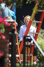 EDIA FALCO as Hillary Clinton on the Set of American Crime Story: Impeachment in Los Angeles 05/14/2021