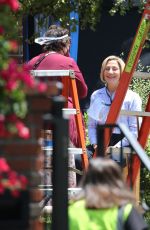 EDIA FALCO as Hillary Clinton on the Set of American Crime Story: Impeachment in Los Angeles 05/14/2021