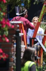 EDIA FALCO as Hillary Clinton on the Set of American Crime Story: Impeachment in Los Angeles 05/14/2021