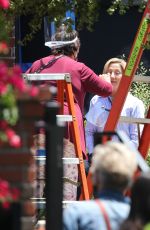 EDIA FALCO as Hillary Clinton on the Set of American Crime Story: Impeachment in Los Angeles 05/14/2021
