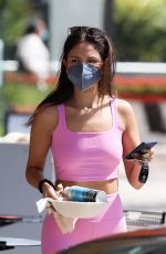 EIZA GONZALEZ in Tights Arrives at Pilates Class in West Hollywood 05/12/2021