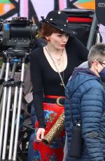ELEANOR TOMLNSON on the Set of The Offenders in Bristol 04/27/2021