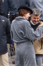ELEANOR TOMLNSON on the Set of The Offenders in Bristol 04/27/2021