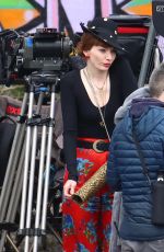 ELEANOR TOMLNSON on the Set of The Offenders in Bristol 04/27/2021