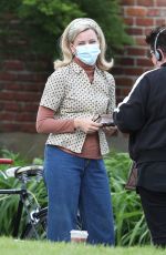 ELIZABETH BANKS on the Set of Call June in Hartford 05/17/2021