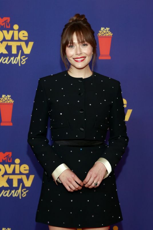 ELIZABETH OLSEN at 2021 MTV Movie Awards in Los Angeles 05/16/2021