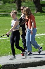 ELLA PURNELL, SAMMI HANRATTY and SOPHIE NELISSE Out in Vancouver 05/01/2021