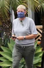 ELLEN DEGENERES Out for Coffee in Santa Barbara 05/03/2021