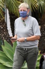 ELLEN DEGENERES Out for Coffee in Santa Barbara 05/03/2021
