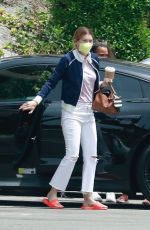 ELLEN POMPEO Arrives at Jessica The Clinic Nail Salon in West Hollywood 05/01/2021