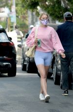 ELSA HOSK in Tight Shorts Out in West Hollywood 05/18/2021