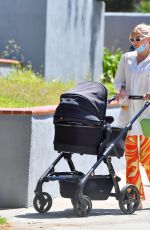 ELSA HOSK Out for Coffee with her Daughter in Los Angeles 05/08/2021