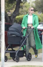 ELSA HOSK Out with Her Baby in Los Angeles 05/15/2021