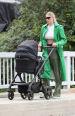 ELSA HOSK Out with Her Baby in Los Angeles 05/15/2021