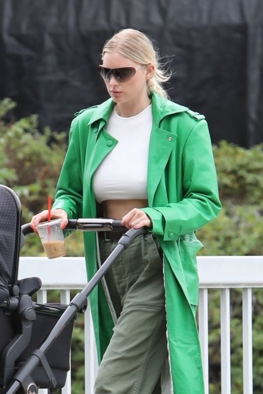 ELSA HOSK Out with Her Baby in Los Angeles 05/15/2021