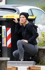 EMILIA FOX on the Set of Signora Volpe TV Series in Rome 05/19/2021