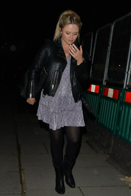 EMILY ATACK Night Out in London 05/14/2021