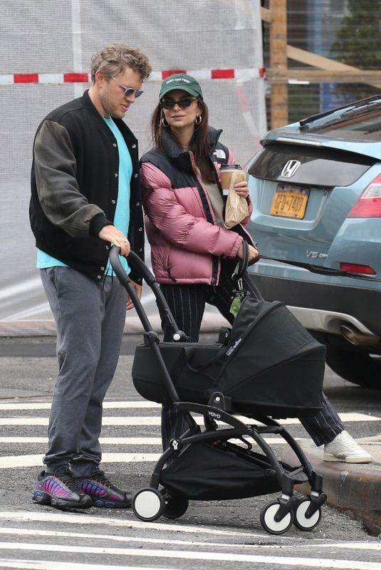 EMILY RATAJKOWSKI and Sebastian Bear-McClard Out with Their Baby in New York 05/08/2021