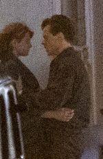 EMMA CORRIN and Harry Styles Filming a Kissing Scene of My Policeman in Brighton 05/03/2021