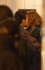 EMMA CORRIN and Harry Styles Filming a Kissing Scene of My Policeman in Brighton 05/03/2021