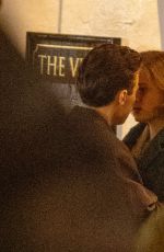EMMA CORRIN and Harry Styles Filming a Kissing Scene of My Policeman in Brighton 05/03/2021