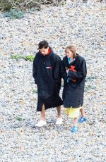 EMMA CORRIN and Harry Styles on the Set of My Policeman 05/07/2021
