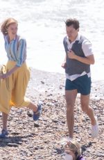 EMMA CORRIN and Harry Styles on the Set of My Policeman 05/07/2021