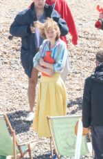 EMMA CORRIN and Harry Styles on the Set of My Policeman 05/07/2021