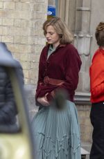 EMMA CORRIN and Harry Styles on the Set of My Policeman in Brighton 05/09/2021