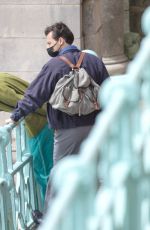 EMMA CORRIN and Harry Styles on the Set of My Policeman in Brighton 05/13/2021