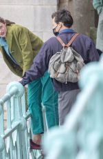 EMMA CORRIN and Harry Styles on the Set of My Policeman in Brighton 05/13/2021