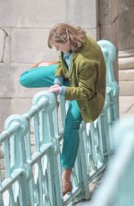 EMMA CORRIN and Harry Styles on the Set of My Policeman in Brighton 05/13/2021