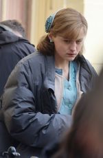 EMMA CORRIN on the Set of My Policeman in Brighton 05/05/2021