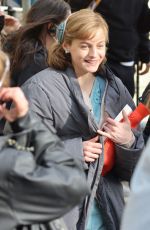 EMMA CORRIN on the Set of My Policeman in Brighton 05/05/2021