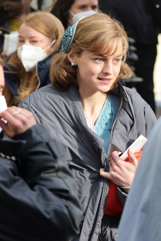 EMMA CORRIN on the Set of My Policeman in Brighton 05/05/2021
