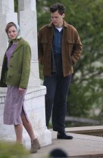 EMMA CORRIN on the Set of My Policeman in Meopham 05/10/2021