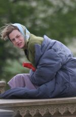 EMMA CORRIN on the Set of My Policeman in Meopham 05/10/2021